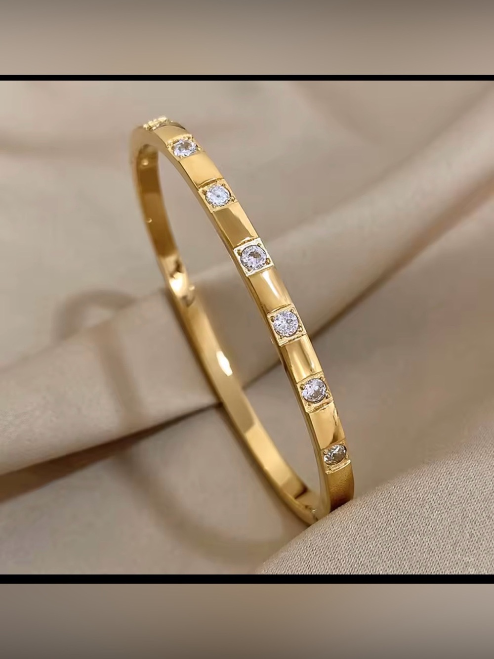 18k gold plated stainless steel bracelet